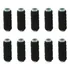 10 Rolos Fio Laxtex Elástico 10m São José 0 8mm Cor Preto Desenho Do Tecido Liso