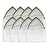 10 Sapata Alumínio Anti Brilho Teflon Ferro Industrial 6pc