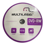 10 Un - Dvd-rw Regravável 4,7 Gb 120 Min 4x 