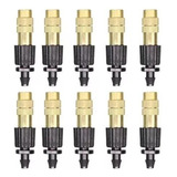 10 Un  Microaspersor Nebulizador Bronze Reto Irrigação