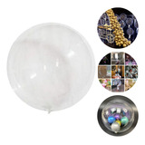 10 Unidades Balão Bubble Bobo Balloon 24 Polegadas 60 Cm Cristal