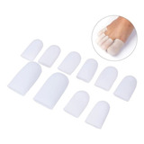 10 Unidades Protetor Dedos Dos Pés Dedeira Gel Silicone 
