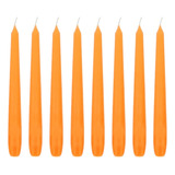 10 Vela Para Castiçal 20 Cm 11 Cores Festa Evento Decoração Cor Laranja Lisa 20 Cm
