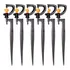 10 X Aspersor Rotativo 360 Graus C  Estca 20cm