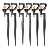 10 X Aspersor Rotativo 360 Graus C  Estca 20cm