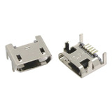 10 X Conector Micro Usb V8 5 Pinos