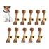10 X Osso Suíno Defumado Petisco Para Cães