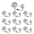 10 X Spot Led 3w Branco Quente 12v 24v Para Food Truck Barco