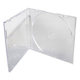100 Estojos Capa Caixa Cd Dvd Box Acrlico Transparente