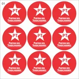 100 Adesivo Recortado Politica