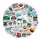 100 Adesivos Do Alasca Para Garrafas De água, álbuns, Decalques Do Alasca - Lembrancinhas De Festa Do Alasca, Decorações De Festa Temáticas Do Alasca, Decoração De Festa Do Alasca, Suprimentos De