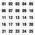 100 Adesivos Redondo Numerado 1 A 100 - 2x2cm Bolinha 