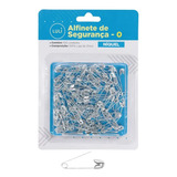 100 Alfinetes Seguranca Prateado