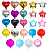 100 Balão Metalizado 10 Polegadas 22cm Diversos Modelos