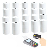 100 Bobina Térmica 57mm 57x18 Para Impressora Maquininha Pos