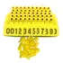 100 Brincos Grandes 7 5x6cm Numerados Para Bovinos  Ovinos