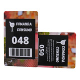 100 Comandas Cartao Pvc Restaurante bar Numeradas 101 Ao 200