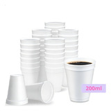 100 Copo Térmico Descartavel Isopor Café Cappunico 200ml