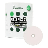 100 Dvd-r Printable Smartbuy 4.7 Gb 120 Minutos 16x