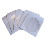 100 Envelope Papel Para Cd / Dvd Com Visor Transparente