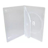 100 Estojo Capa Box Case Dvd Duplo Transparente Grosso 14 Mm