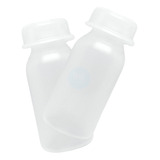 100 Frasco 5ml Com Tampa De Pressao De Plastico Transparente