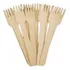 100 Garfinhos Descartáveis De Madeira Biodegradável 14 Cm