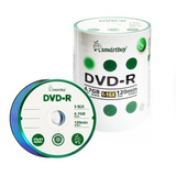 100 Mídia Virgem Dvd Smartbuy Logo 4.7gb 120min Dvd-r