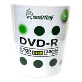 100 Mídia Virgem Dvd Smartbuy Logo 4.7gb 120min Original