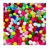100 Mini Pompom Colorido