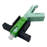 100 Pcs Conector Rápido Fast One Click Apc Verde Com Anatel