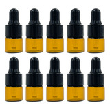 100 Peças 1ml Frascos De Vidro Âmbar Para Óleo Essencial