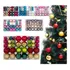 100 Peças De Bolas Decorativas De Natal De Estilo Misto