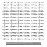 100 Peças De Fio De Contorno De Cabeça Dupla De Metal Sem Costura E Uma Haste De Manga Sem Marcação Para Pano De Fundo De Tv Fechamento De Guarda-roupa