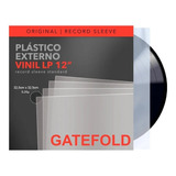 100 Plástico Externo Lp Vinil Gatefold 100 Internos