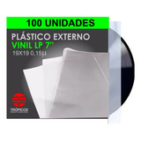 100 Plásticos Externos 0,015 Mm 19x19 Cm. Vinil Compacto 