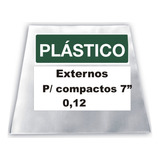 100 Plásticos Externos 0,12 P/ Compactos Vinil 7 