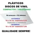 100 Plásticos P/ Compactos Vinil - 50 Externos + 50 Internos