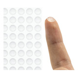 100 Protetor Silicone Batente Adesivo Transparente P/ Moveis