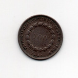 100 Reis 1840 Var 1a Série Cruzado Rara
