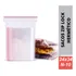 100 Saco Zip Lock Abre Fecha Alimentos Livre Bpa Free 24x34