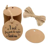 100 Tag Kraft 4cm
