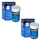 100 Tiras De Glicemia Para Teste De Glicose On Call Plus Il Cor Azul