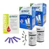 100 Tiras Reagentes G tech Lite   100 Lancetas Cor Cinza