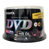 100 Unidade Dvd+r Dl Ridata Printable Dual Layer 8.5gb Ritek