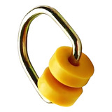 100 Unidades De Gancho Rodizio Mini Rodizio Para Cortinas Cor Amarelo