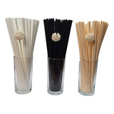 100 Varetas Fibra De Algodão 25cm 4mm Difusor Aromatizador