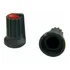 100 X Knob Potenciômetro Eixo Estriado 6mm 481-2 Vermelho 