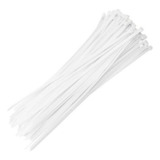 1000 Abraçadeira Nylon Abcd25x100 Lacre Fita Cinta Plástica Cor Branco Mfl