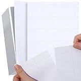 1000 Cartões De Visita Em Branco Imprimíveis, 8 X 2, Papel Perfurado Para Impressoras A Jato De Tinta E Laser, 10 Cartões Por Folha - (branco)